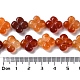 Chapelets de perles rouges en agate naturelle G-M418-D02-01-5