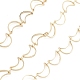 Brass Hollow Moon Link Chains CHC-M025-09G-1