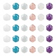 18pcs 6 perles de pierre mélangées naturelles et synthétiques G-FS0001-65-2
