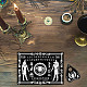 Pendulum Dowsing Divination Board Set DJEW-WH0324-043-6