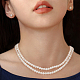 Benecreat 2 brins de perles de coquille de trochid naturel / brins de coquille de troca BSHE-BC0001-07-7