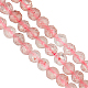 Brins de perles de quartz fraise naturelle olycraft 1 brin G-OC0004-43-1