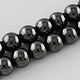 Chapelets de perles en hématite synthétique magnétique G-Q893-4mm-2