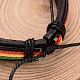 Adjustable Braided PU Leather Cord Bracelets BJEW-F197-02C-3