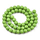 Chapelets de perles en verre opaque de couleur unie GLAA-T032-P8mm-06-3