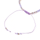 Adjustable Nylon Thread Braided Bead Bracelets BJEW-JB05593-04-3