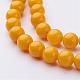 Natural Mashan Jade Round Beads Strands G-D263-10mm-XS07-2