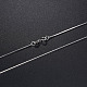 925 Sterling Silver Snake Chain Necklaces NJEW-BB19822-1-5