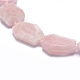 Natürlichen Rosenquarz Perlen Stränge G-O178A-05-3
