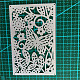 炭素鋼カッティングダイステンシル  DIYスクラップブッキング/フォトアルバム用  装飾的なエンボス印刷紙のカード  蝶＆花  マットプラチナカラー  10x6.4cm DIY-L022-003-2