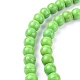 Chapelets de perles en turquoise synthétique X-TURQ-G106-8mm-02B-2