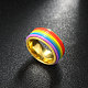 316l arcobaleno in acciaio al titanio anelli a larga banda alla moda RJEW-BB07180-9A-3