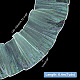 Cinta de ajuste de encaje plisado de poliéster color sirena DIY-WH0401-58C-2