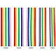 Cinta arcoíris de doble cara con rayas fingerinspire OCOR-FG0001-06-2