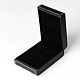 Imitation carré colliers en cuir boîtes LBOX-F001-02-2