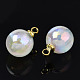 ABS Plastic Imitation Pearl Charms PACR-T015-01A-3