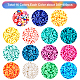 SUNNYCLUE 16 Strands 6080+pcs Handmade Polymer Clay Beads Flat Round Heishi Plum Blossom Clay Beads Vinyl Disc Beads for DIY Handmade Jewelry Making Bracelets Necklace CLAY-SC0001-23-4