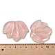 Colgantes tallados de cuarzo rosa natural G-K353-01A-3