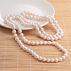 Perline perla naturale Collana NJEW-P126-B-11-2