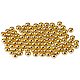 Pandahall circa 100 pz 6mm di perline distanziali rotonde piatte in ottone dorato per la creazione di gioielli KK-PH0004-16G-1