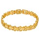 Bracelets de chaînes à maillons en laiton pour femmes BJEW-BB61934-A-1
