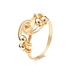 Brass Beaded Finger Ring RJEW-JR00516-7