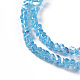Electroplate Glass Beads Strands EGLA-E057-01A-4