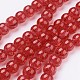 Spray Painted Crackle Glass Beads Strands CCG-Q001-10mm-13-1