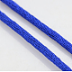 マクラメラテール中国結び作り用コードラウンドナイロン編み込みひも糸  ブルー  2mm  約10.93ヤード（10m）/ロール X-NWIR-O001-A-08-2