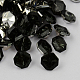 2-Hoyo botones de octágono de acrílico Diamante de imitación de Taiwán BUTT-F016-25mm-27-1