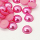 Half Round Domed Imitated Pearl Acrylic Cabochons OACR-H001-3N-1