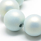 Perles acryliques peintes à la bombe caoutchoutées MACR-Q220-18mm-02-2