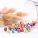 Mixed Plating Acrylic Beads X-PACR-S189-10mm-M-3