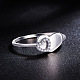 Shegrace Awesome 925 anillo de plata de ley con forma de corazón en forma de corazón JR357A-2
