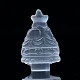 Figurines sculptées d'arbre de Noël de gesso DJEW-PW0021-11-1