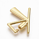 Brass Screw Carabiner Lock Charms KK-T046-001G-K-NF-3