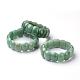 Perle di avventurina verde si estendono bracciali BJEW-G498-04-1