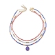 Ensemble de colliers de perles d'imitation de perles de verre de style 3pcs 3 NJEW-JN04013-1
