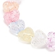 Bracelet extensible perlé coeur acrylique couleur bonbon pour femme BJEW-JB08240-5