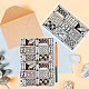 塩ビプラスチックスタンプ  DIYスクラップブッキング用  装飾的なフォトアルバム  カード作り  スタンプシート  フィルムフレーム  16x11x0.3cm DIY-WH0167-57-0066-5