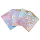 紙の買い物袋  リボン付き  長方形  ミックスカラー  23x18x10.2cm  2個/カラー  4色  8個/セット AJEW-CJ0001-07-4