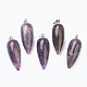 Natural & Synthetic Gemstone Pointed Pendants G-F705-01P-2