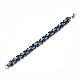 Placage ionique (ip) deux tons 201 bracelet chaîne byzantine en acier inoxydable pour hommes femmes BJEW-S057-94A-2