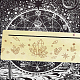 タロット用天然木カードスタンド  魔女占いツールのディスプレイスタンド  長方形  ビスク  星の模様  253x76x5mm DJEW-WH0034-02G-6