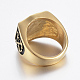 Ion Plating(IP) 304 Stainless Steel Signet Rings for Men RJEW-H125-39AG-23mm-3