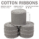 Rustikales Baumwollband mit ausgefransten Kanten OCOR-WH0071-029D-2