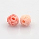Opaque Resin Flower Bud Beads RESI-E005-04-6mm-2