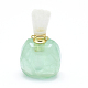 Colgantes de botellas de perfume que se pueden abrir con crisoprasa natural G-E556-01E-2