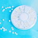 Cabujones de perlas de imitación de plástico ABS MRMJ-T021-4mm-A1-2