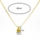 Real 18K Gold Plated Stainless Steel Pendant Necklaces CP2918-1-3